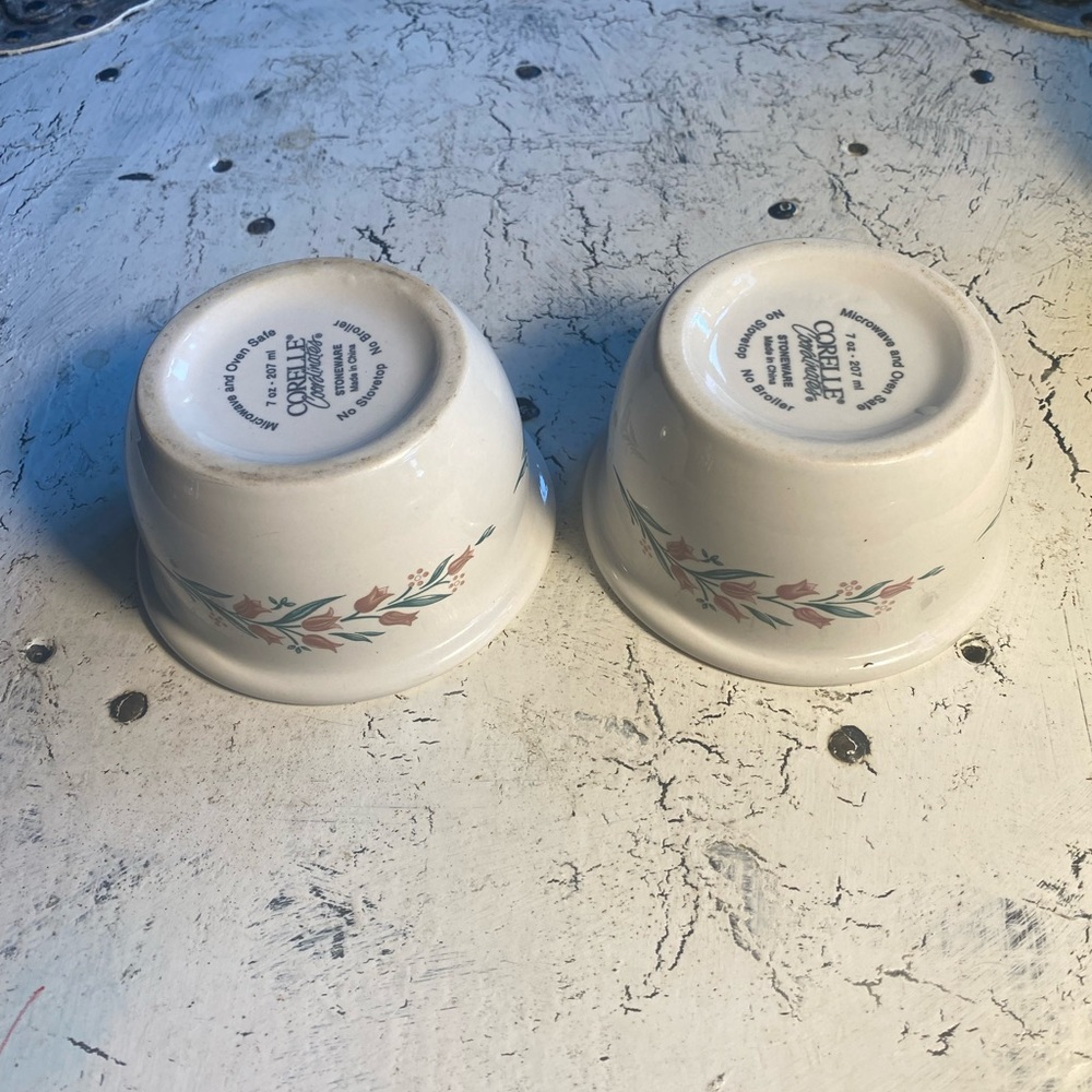 2 Corelle Coordinates Rosemarie 7 oz Ramikins
